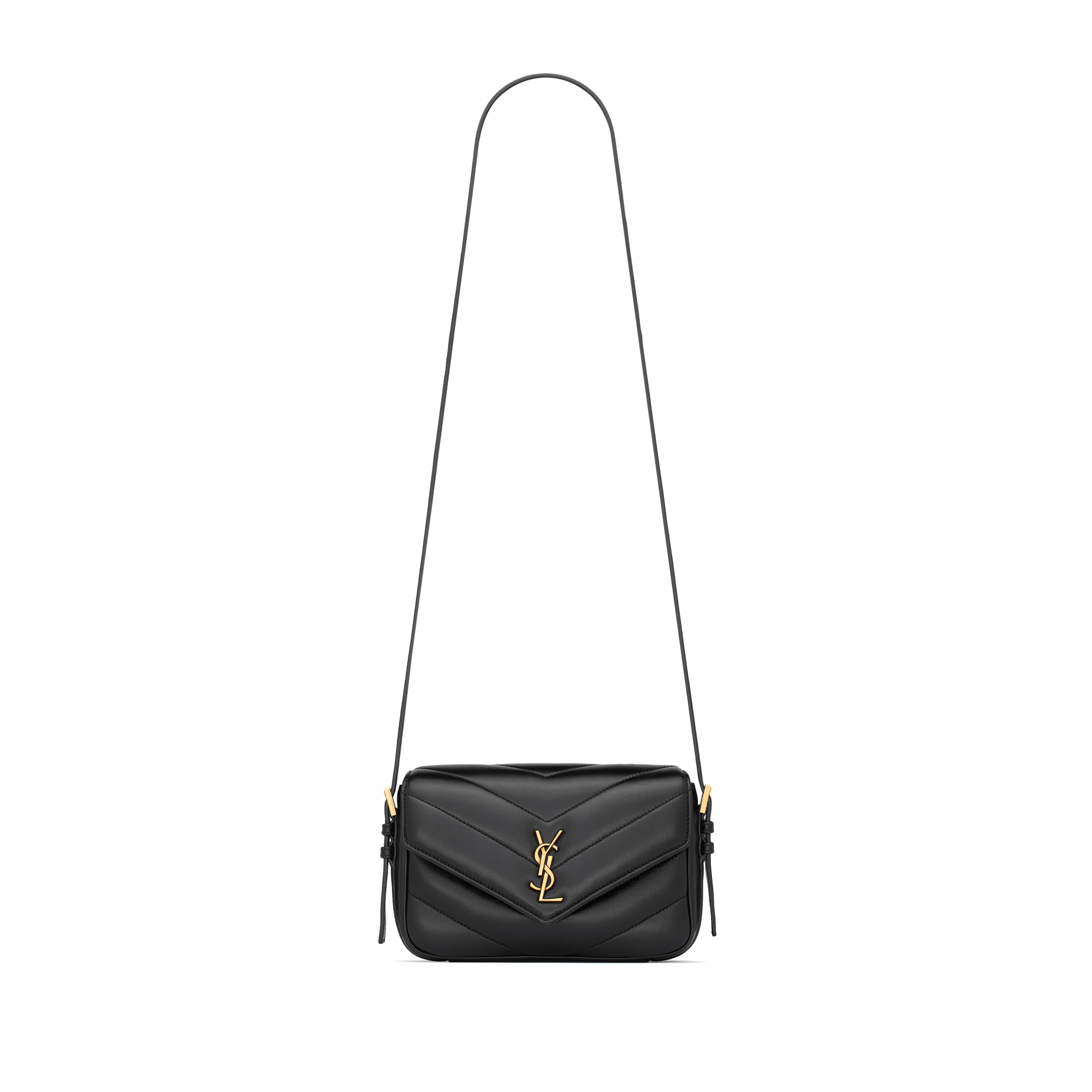 YSL LOULOU TOY CROSSBODY IN MATELASSÉ LAMBSKIN 873156AAEAX1000 (21*14*5cm)